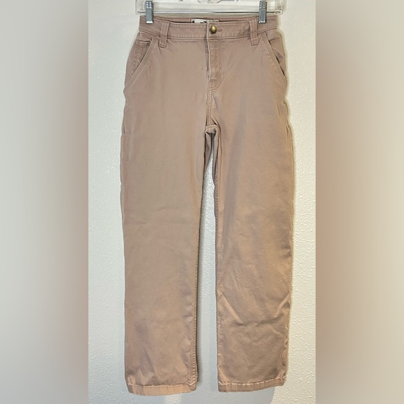 Hollister High Rise Utility Dad Pants Light Pale Pink Denim Size 24 - Picture 1 of 5